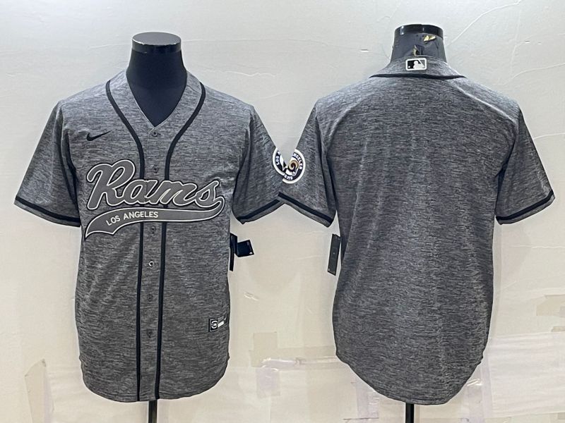 Men Los Angeles Rams blank hemp ash 2022 Nike Co branded NFL Jersey->buffalo bills->NFL Jersey